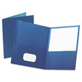 Oxford Two Pocket File Folder 8-1/2 x 11", Royal Blue, PK25 57502